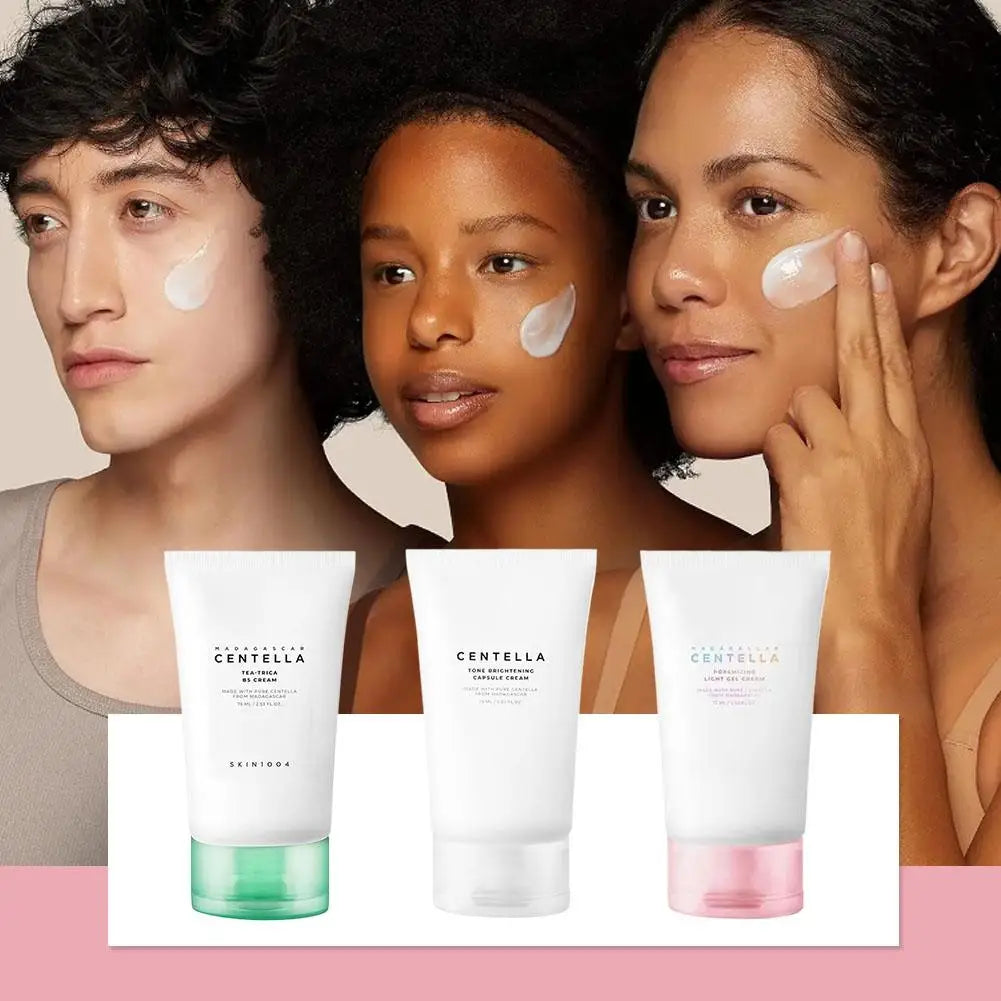 Centella Asiatica Skin Care Set Brightening Face Serum with Hyaluronic Acid Calming Toner Waterproof Sunscreen Moisturizing