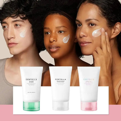 Centella Asiatica Skin Care Set Brightening Face Serum with Hyaluronic Acid Calming Toner Waterproof Sunscreen Moisturizing