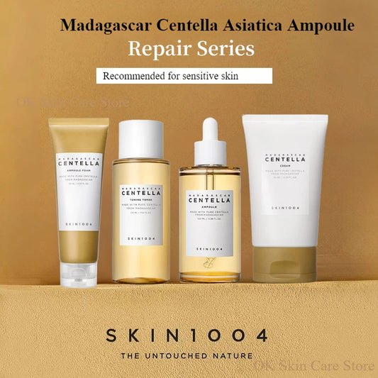 Korean Skin1004 Centella Ampoule Toner Cleanser Face Serum Cleaning Oil and Moisturizer Cream Skincare Kit Original Products Set