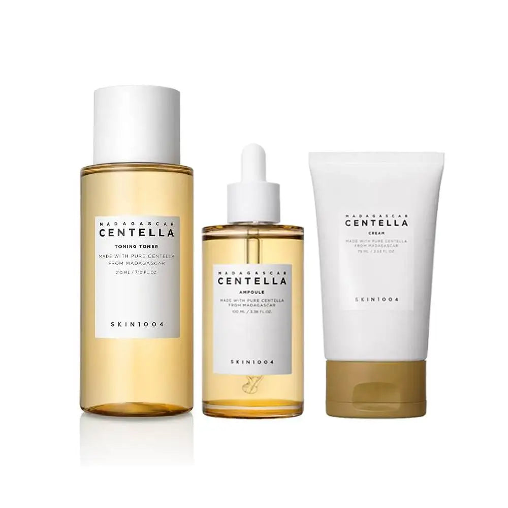 Korean Skin1004 Centella Ampoule Toner Cleanser Face Serum Cleaning Oil and Moisturizer Cream Skincare Kit Original Products Set